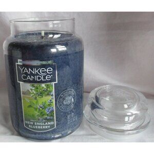 Yankee Candle L Jar 110-150 hr 22 0Z Village Exclusive NEW ENGLAND BLUEBERRY